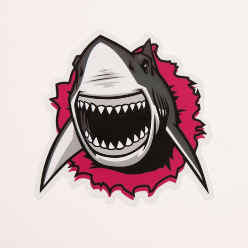 Cartoon Shark Custom Stickers