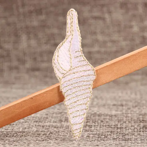 Sea Snail Embroidered Patches