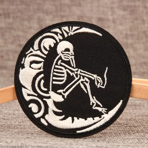 Skull On The Moon Make Custom Patches
