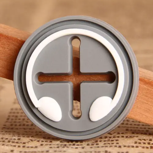 Grey Circle PVC Patches 