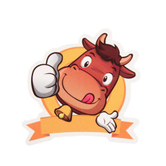Cartoon Cattle Custom Stickers