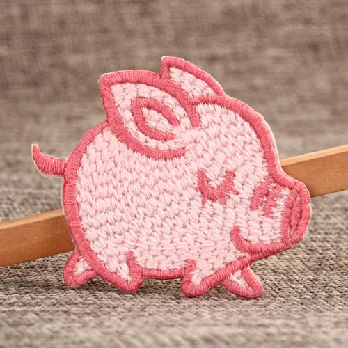 Pink Pig Custom Embroidered Patches