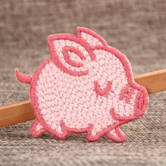 Pink Pig Custom Embroidered Patches