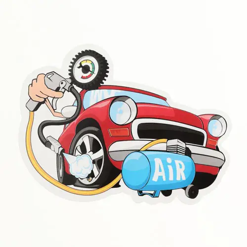 Air Filling Car Service Custom Stickers
