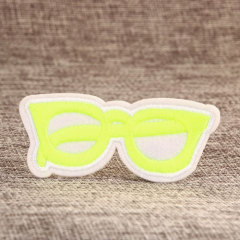 Yellow Glasses Custom Embroidered Patches