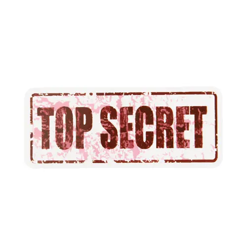 Top Secret Custom Stickers