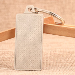 Silver Rectangle Blank Custom Keychains