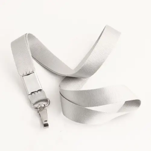 Grey Blank Lanyards