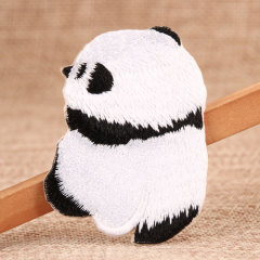 Panda Custom Embroidered Name Patches No Minimum