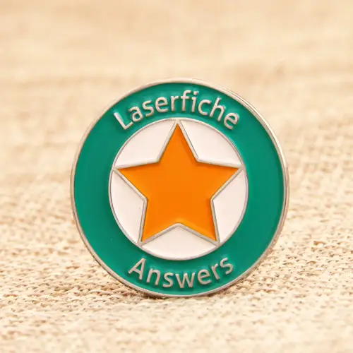 Laserfiche answers Soft Enamel Pins