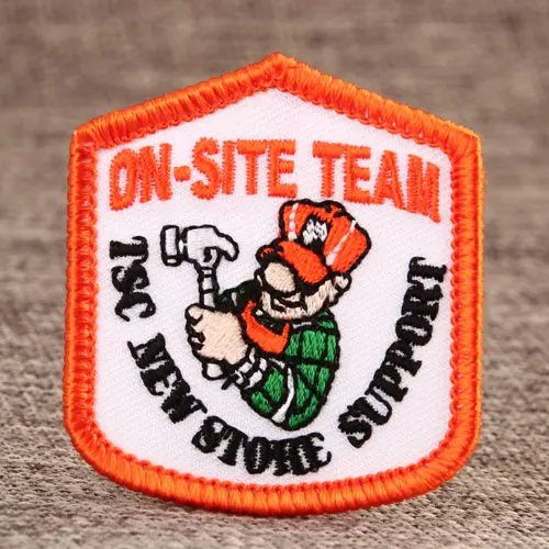 On Site Team Cheap Custom Patches On Site Team Cheap Custom Patches