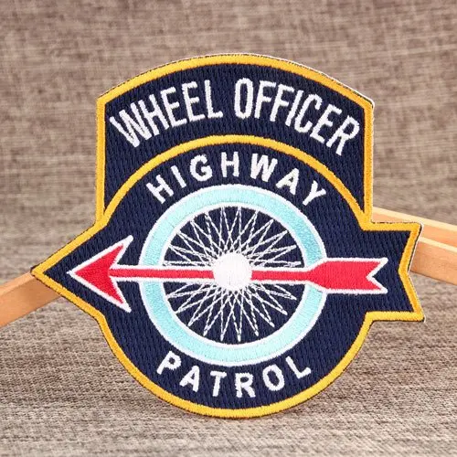 WHEEL OFFICER Embroidered Patches WHEEL OFFICER Embroidered Patches