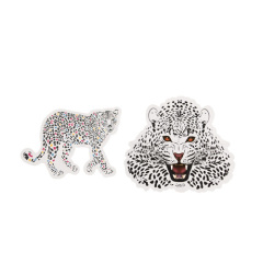 Cartoon Leopard Custom Stickers