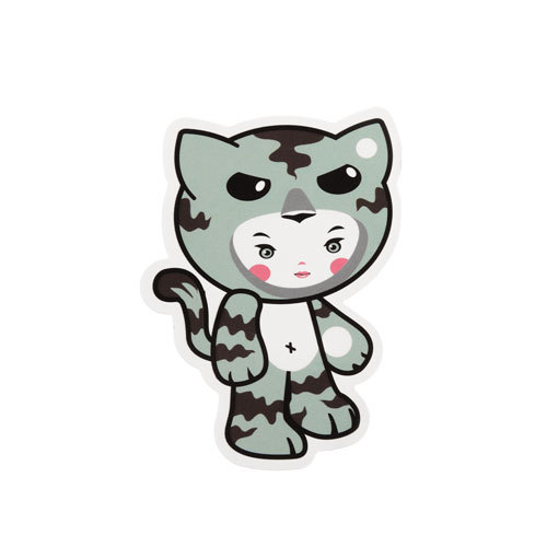 Tiger Girl Custom Stickers