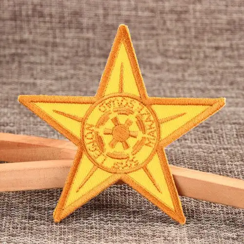 Yellow Star Custom Sew On Patches 