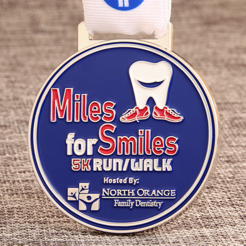  Miles for Smiles 5K Running Medals