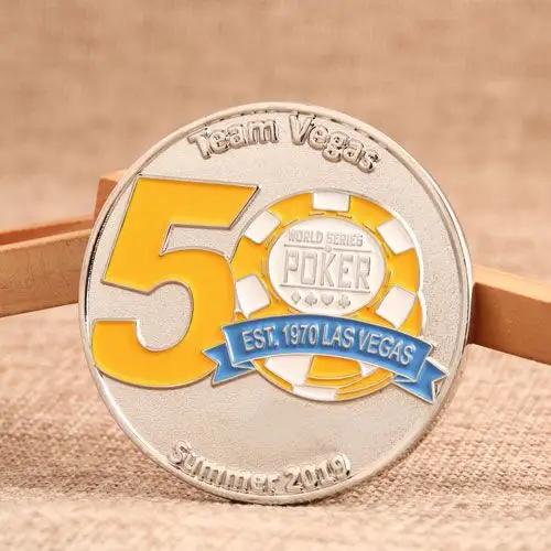 Vegas Poker Custom Challenge Coins