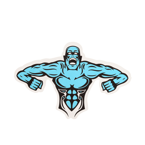 Muscle Man Custom Stickers