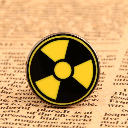 Custom Lapel Pins Small Order Custom Radiation Symbol Pins Gs