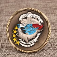 USS ALBANY Navy Challenge Coins