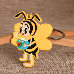 Honey Bee PVC Keychain