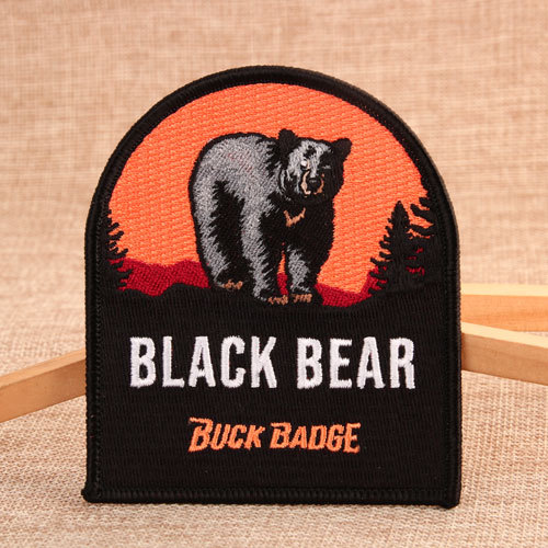 Black Bear Custom Patches No Minimum