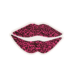 Cheetah Lips Custom Stickers