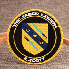 Saber Custom Embroidered Patches No Minimum