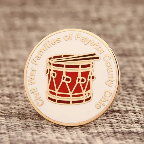 Custom Drum Heads Lapel Pins