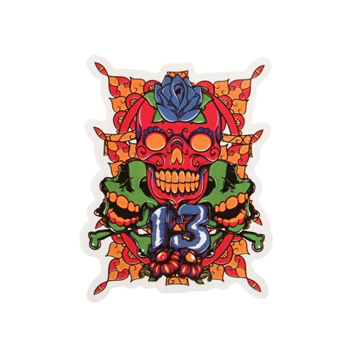 Colorful Skull Custom Stickers