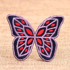 Butterfly Iron On Embroidered Patches