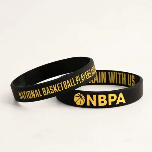 NBPA Rubber Wristbands Custom Cheap