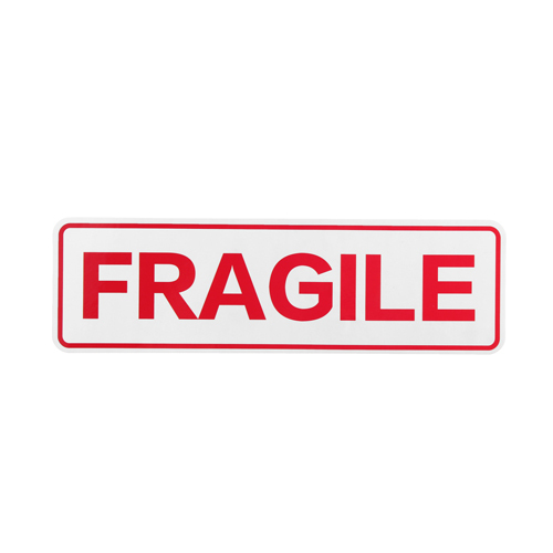 Rectangle Fragile Custom Stickers