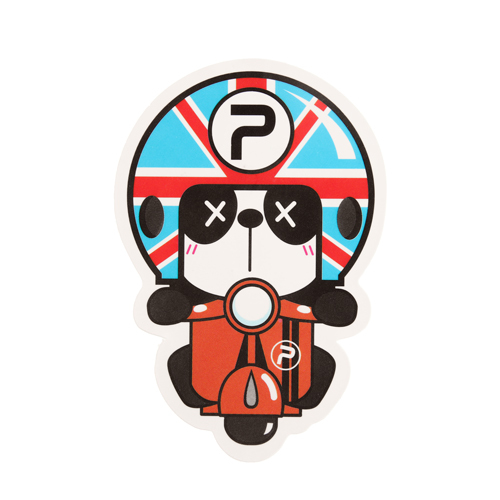 Panda Riding Custom Stickers 