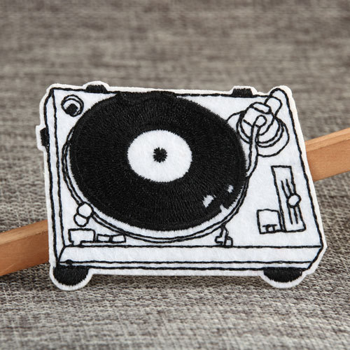 Black & Whie Phonograph Custom Patches