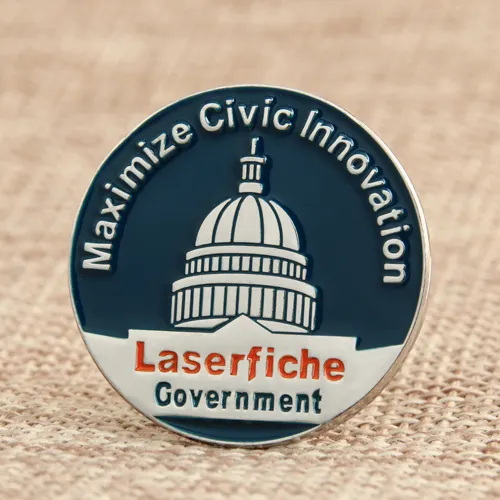 Custom Laserfiche Enamel Pins