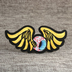 A Eyeball With Wings Cheap Custom Patches