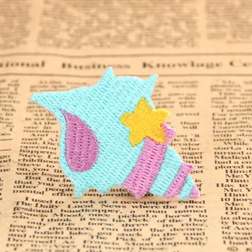 Colorful Sea Snail Embroidered Patches Colorful Sea Snail Embroidered Patches