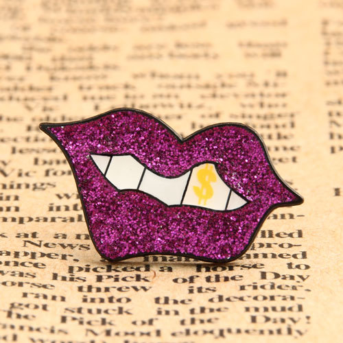Purple Lip Custom Pins