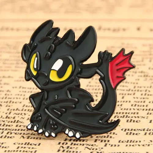 Toothless Custom Lapel Pins Toothless Custom Lapel Pins