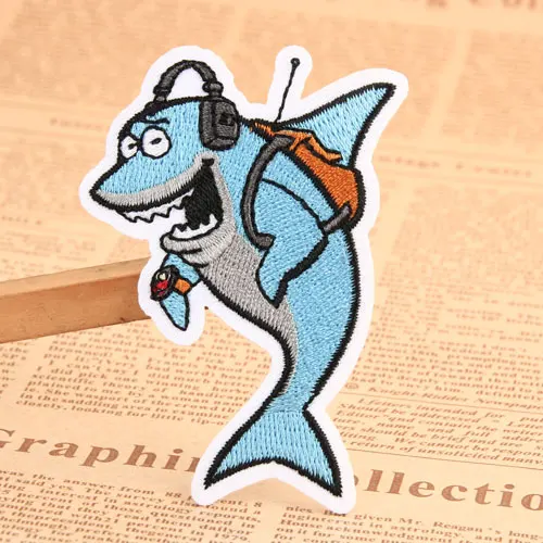 Jaws Embroidered Patches