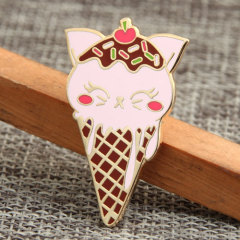 Cat Ice Cream Enamel Pins