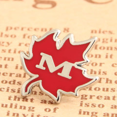 M Maple Leaf Enamel Pins