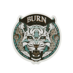 Tiger Burn Custom Stickers