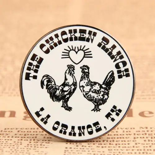 Double Chicken Enamel Pins