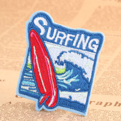 Surfing Embroidered Patches