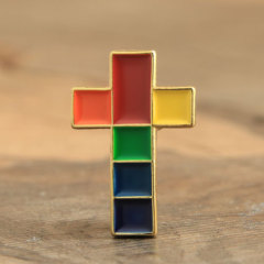 Colorful Cross Custom Lapel Pins