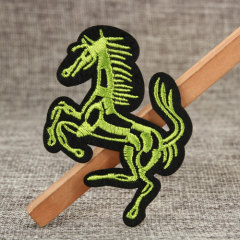 Running Horse Custom Embroidered Patches
