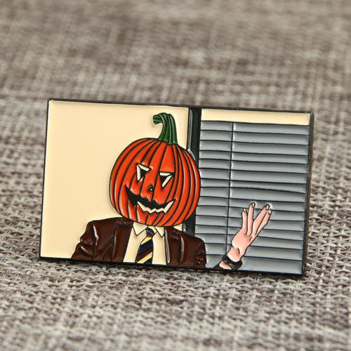 Custom Mr. Pumpkin Enamel Pins