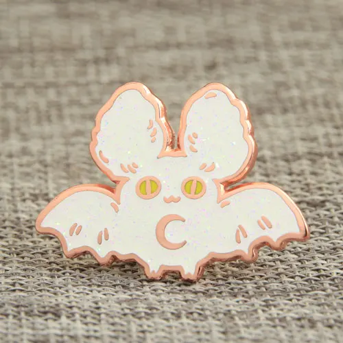 White Bat Custom Lapel Pins
